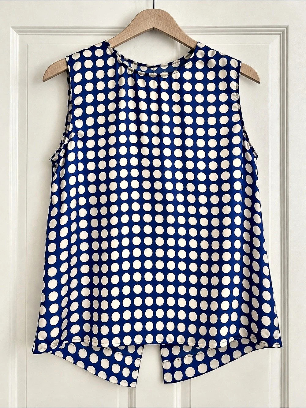 Equipment 100% Silk Polka Dot Sleeveless Blouse XS